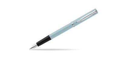 Stylo-plume waterman allure pastel plume fine coffret     cadeau bleu pastel
