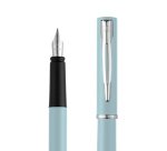 Stylo-plume waterman allure pastel plume fine coffret     cadeau bleu pastel