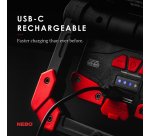 NEBO LUCE DA LAVORO RICARICABILE USB-C OMNIDIREZIONALE DA 2.000 LUMEN