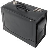 Pilot case Noir Ancona pour ordinateur 15'' et dossiers 45x35,5x21 cm 45042