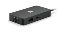 Microsoft 1E4-00003 base para portátil y replicador de puertos Negro