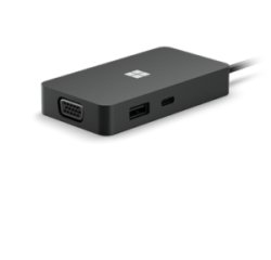Microsoft 1E4-00003 base para portátil y replicador de puertos Negro