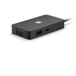 Microsoft 1E4-00003 base para portátil y replicador de puertos Negro