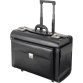 Pilot Case Trolley Noir en simili cuir, serrure à combinaison, compartiments L48,5 x H37 x P23 cm