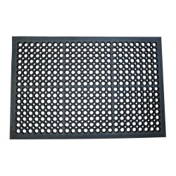 Tapis q-connect anti-fatigue pvc 60x90cm coloris noir