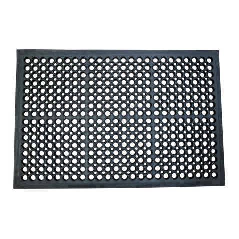 Tapis q-connect anti-fatigue pvc 60x90cm coloris noir