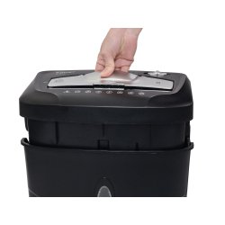 Destructeur q-connect kf17974 capacite 10 feuilles detruit  agrafes clips agrafes et      cartes capacite 16,5l