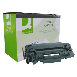 Toner laser q-connect compatible imprimantes hp q6511x couleur noir haute capacité 12000p