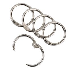 Anneau articulé q-connect pour reliure acier nickelé diamètre 19mm boîte de 100 unités