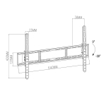 NEDIS Support mural TVWM1151BK