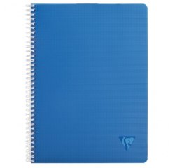 Cahier reliure intégrale Linicolor INTENSIVE A4 100 pages petits carreaux couverture plastique polypropyène rainuré Couleur aléatoire - Assortis