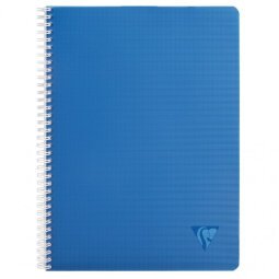 Cahier reliure intégrale Linicolor INTENSIVE A4 100 pages petits carreaux couverture plastique polypropyène rainuré Couleur aléatoire - Assortis