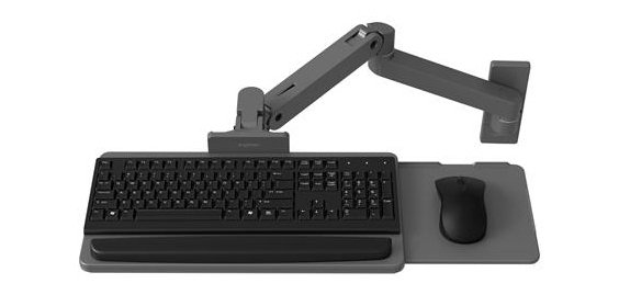 Ergotron Bras LX Pro pour clavier avec fixation murale (gris foncé)