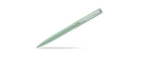 Stylo-bille waterman allure pastel pointe m capuchon clip attributs chromes coffret     cadeau vert pastel