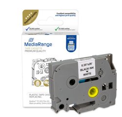 MediaRange MRBTZ221 bedruckbares Etikett Schwarz