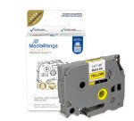 MediaRange MRBTZ631 printable label Black, Yellow