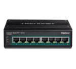 Trendnet TI-PG80B commutateur réseau Gigabit Ethernet (10/100/1000) Connexion Ethernet, supportant l'alimentation via ce port (PoE) Noir