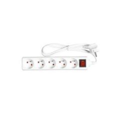 Bloc 5 prises wonday longueur 4 m avec interrupteur blanc