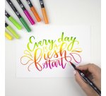 Tombow Feutre double pointe 'ABT DUAL BRUSH PEN', set de 6