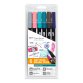 Tombow Feutre double pointe 'ABT DUAL BRUSH PEN', set de 6