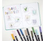 Tombow Feutre double pointe 'ABT DUAL BRUSH PEN', set de 6