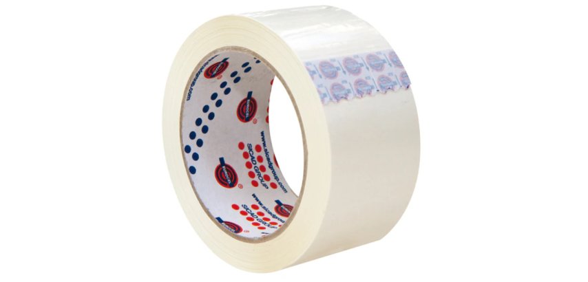 Nastro adesivo 330 - 5 cm x 66 m - PVC - bianco - Eurocel