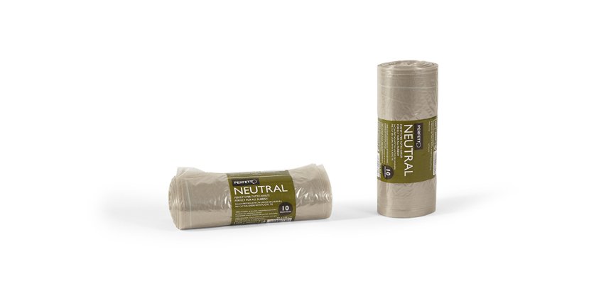 Sacchi per rifiuti Classic - 70 x 110 cm - 116 L - 20 micron - trasparente - Perfetto - rotolo da 10 sacchetti