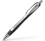 Stylo-bille schneider slider rave xb black edition         viscoglide trait extra large  encre bleue coloris