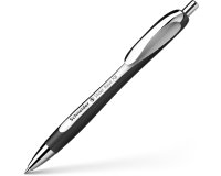 Stylo-bille schneider slider rave xb black edition         viscoglide trait extra large  encre bleue coloris