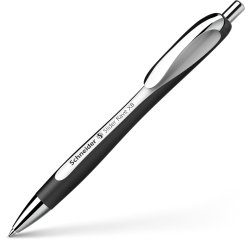 Stylo-bille schneider slider rave xb black edition         viscoglide trait extra large  encre bleue coloris