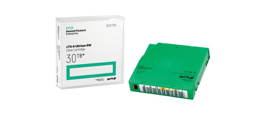 HPE LTO-8 Ultrium 30TB RW Non Custom Labeled Library Pack 20 Data Cartridges with Cases