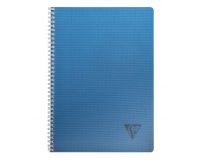 Cahier reliure intégrale Linicolor INTENSIVE A4 100 pages grands carreaux couverture plastique polypropyène rainuré Couleur aléatoire - Assortis