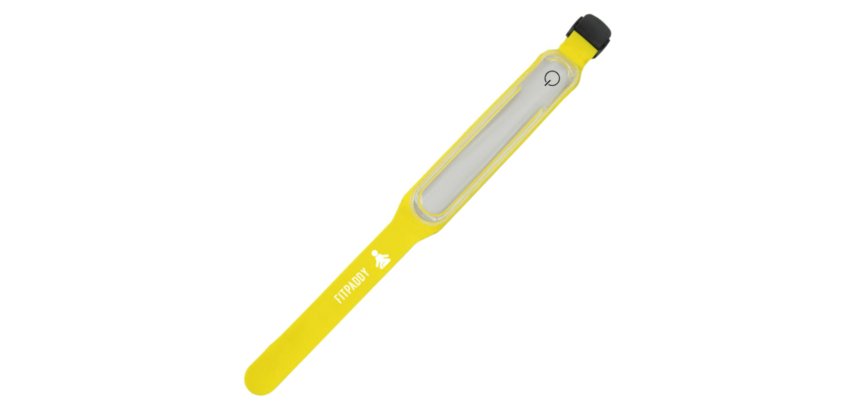 FITPADDY ARMLED01YL sport safety light/reflector Armband Yellow Polyester, Polyvinyl chloride (PVC) Running