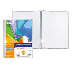 SEI Rota Asso TI cartellina con fermafoglio Polipropilene (PP) Trasparente