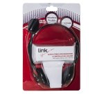 Link Accessori LKHS02 cuffia e auricolare Cablato A Padiglione Musica e Chiamate Nero