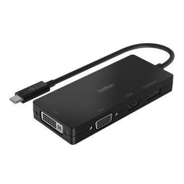 Belkin AVC003BTBK station d'accueil Avec fil USB 3.2 Gen 1 (3.1 Gen 1) Type-C Noir