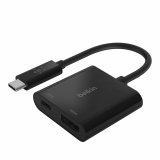 Adaptador belkin avc002btbk usb-c a hdmi + carga 60w color negro