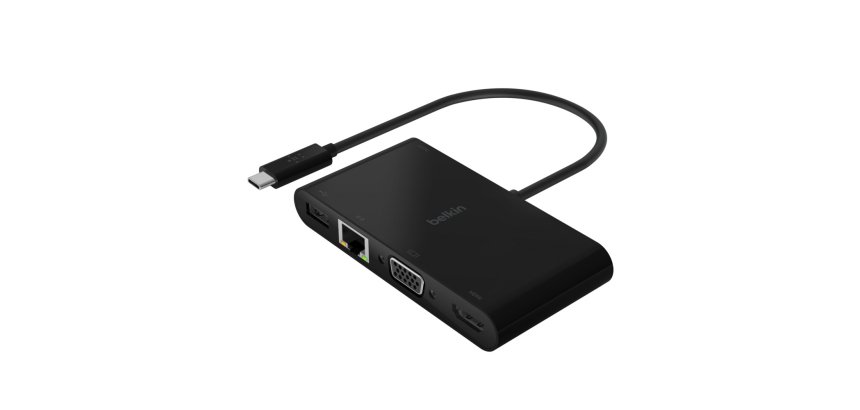 Belkin AVC004BTBK base para portátil y replicador de puertos USB 3.2 Gen 1 (3.1 Gen 1) Type-C Negro