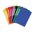 Chemise Oxford Eurofolio+ prestige A4 avec élastique couverture carte coloris assortis