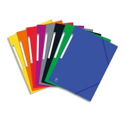 Chemise Oxford Eurofolio+ prestige A4 avec élastique couverture carte coloris assortis