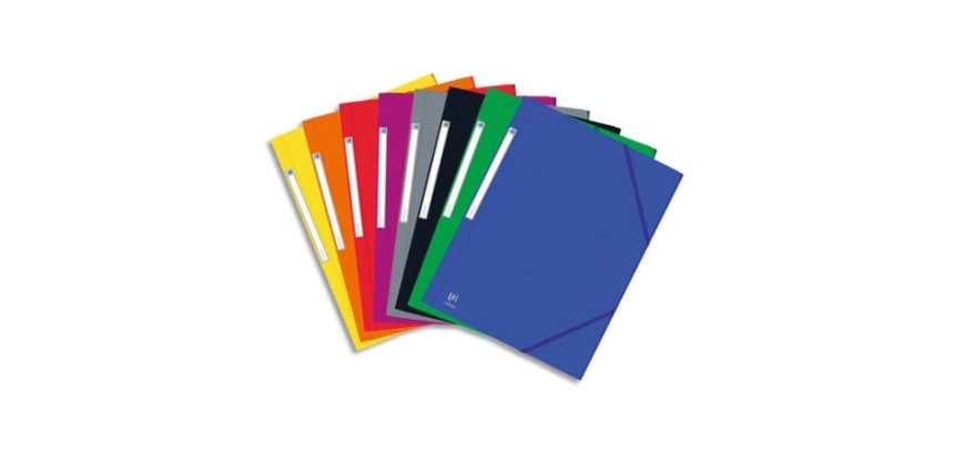 Chemise Oxford Eurofolio+ prestige A4 avec élastique couverture carte coloris assortis