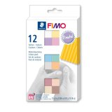 Boîte de 12 pains 25g FIMO SOFT PASTEL assortis