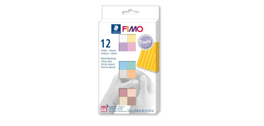 SOFT Kit de pâte à modeler 'Pastel', set de 12