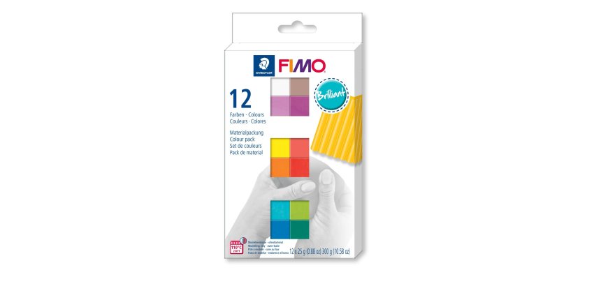 SOFT Kit de pâte à modeler 'Brilliant', set de 12