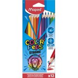 Crayon de couleur COLOR'PEPS STRONG, étui carton de 12