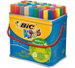 Feutre bic kids visacolor xl coloriage encre lavable pointe extra-large bloquée couleurs très vives pot 48u