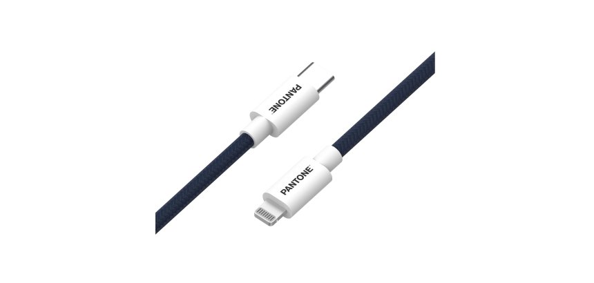 Pantone PT-CTL002-5N lightning cable 1.5 m Blue, White