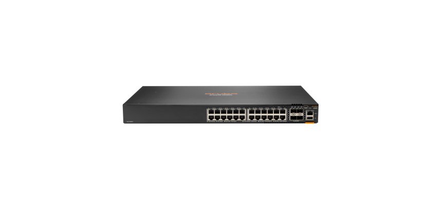 HPE Aruba Networking Aruba 6200F 24G 4SFP+ Géré L3 Gigabit Ethernet (10/100/1000) 1U Noir