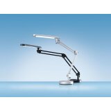 Lampe à LED 4 Stars Noire ABS alu et métal - Bras 2 x 28 cm, Tête 28,4 x 4,5 cm Socle D15,3 cm