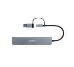 Urban Factory MHC70UF station d'accueil Avec fil USB 3.2 Gen 1 (3.1 Gen 1) Type-A + Type-C Gris